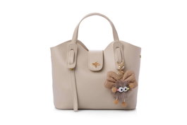 Lucky Bees Bolso de Hombro Crema